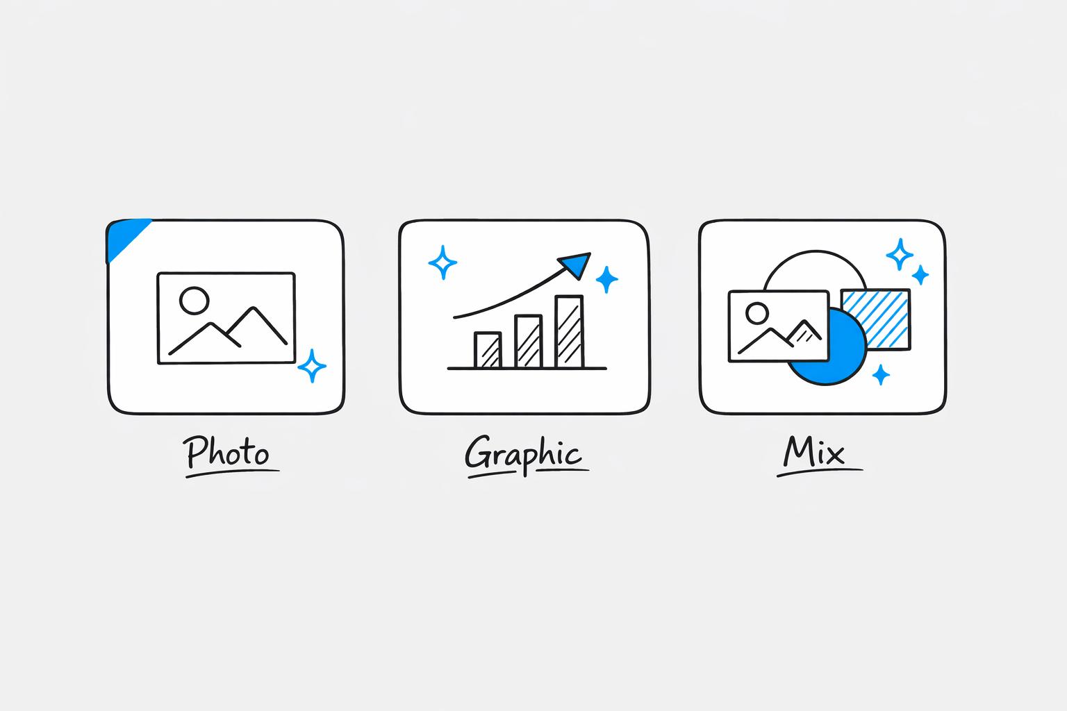 Photo vs. Graphic: Choosing for Carousels